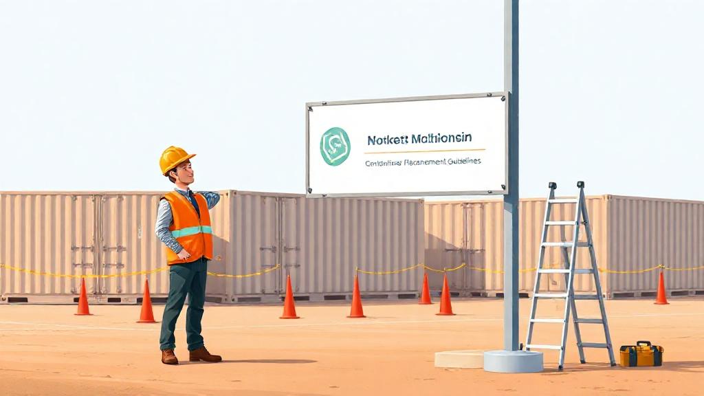 Navigating Regulations for Container Placement and Signage Installation Onsite