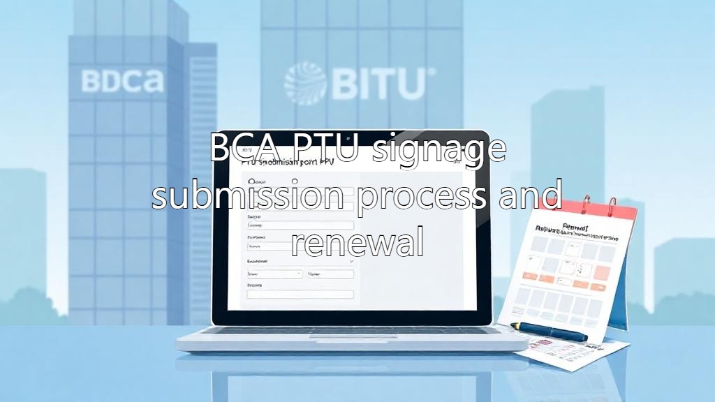 BCA PTU submission and renewal process