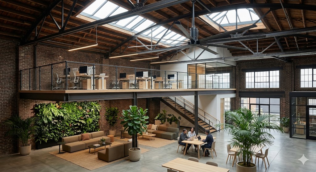 Converting High-Ceiling Industrial Units into Functional Mezzanine Offices