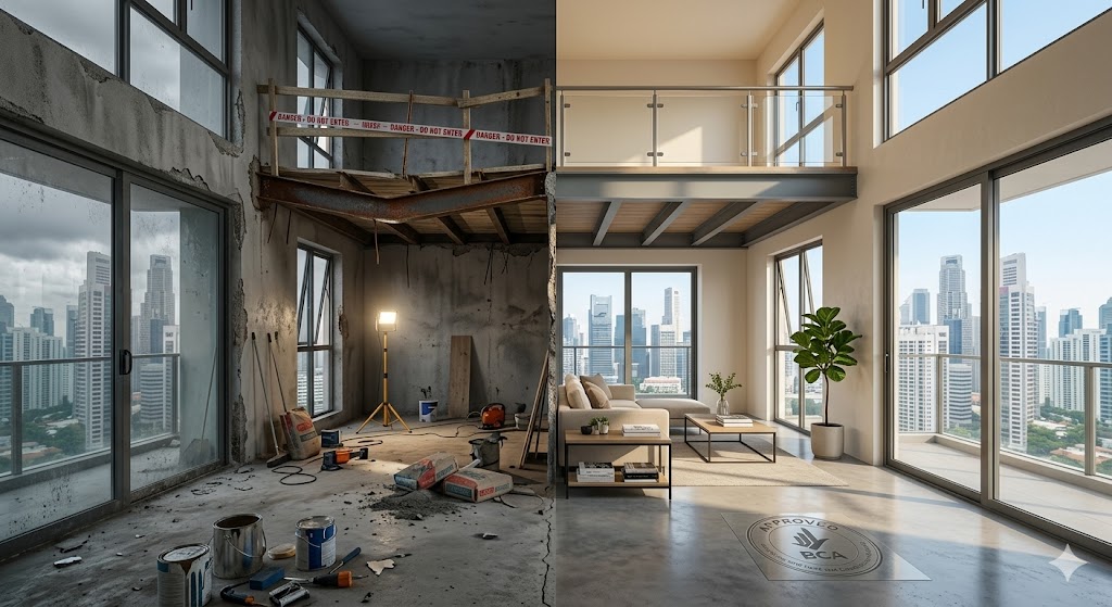 Regularisation of unauthorized renovations Singapore