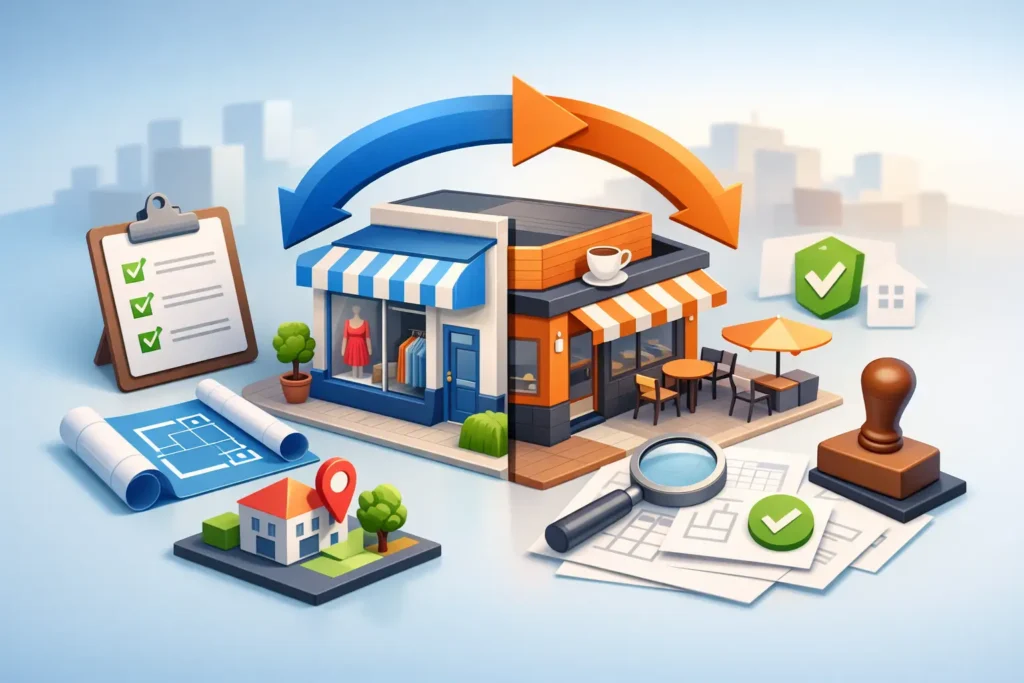 Commercial Unit Change of Use Approval Steps