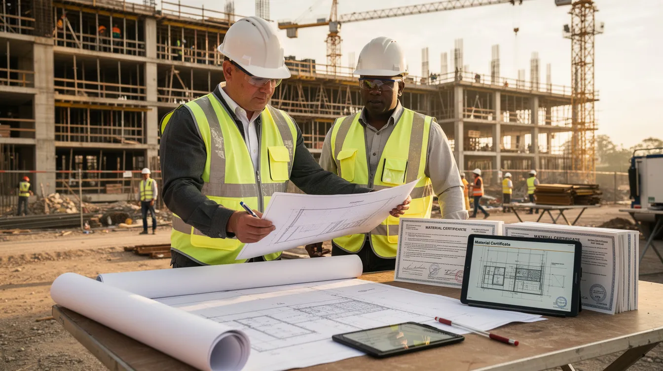 A resident technical officer is on site reviewing construction drawings and material certifications, ensuring compliance with regulatory requirements and industry best practices. This proactive approach helps to identify potential issues early in the construction process, ultimately reducing rework and preventing costly delays in project completion.