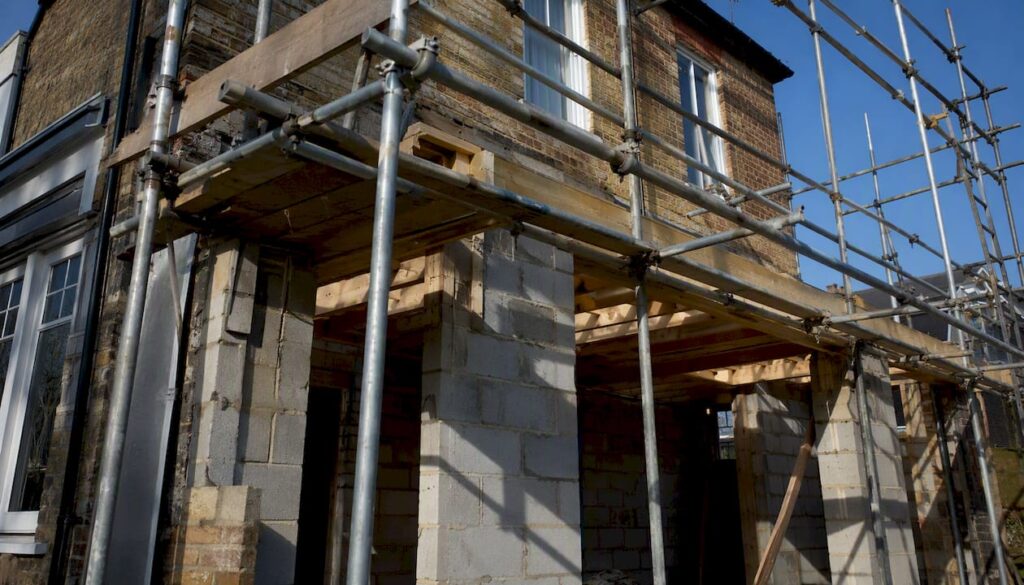 Landed property under addition and alteration construction