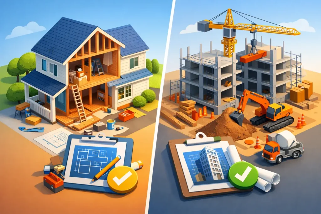 Renovation Permit Versus Building Permit