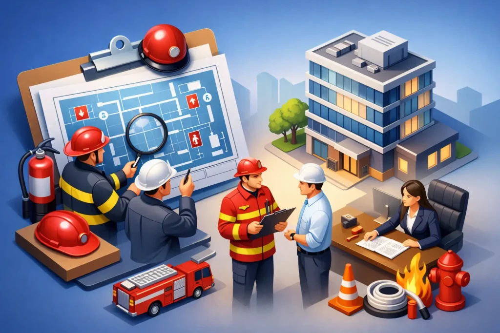 Who Approves Fire Safety Plans for a Building?