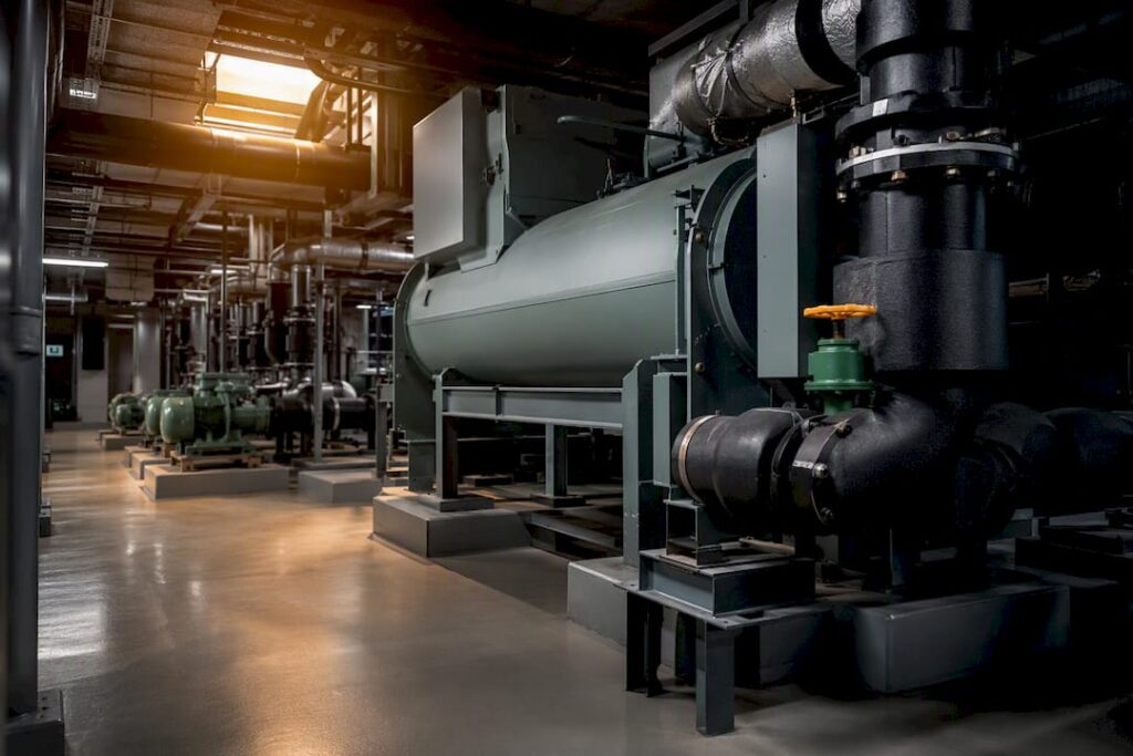 Chilled water plant equipment in Singapore