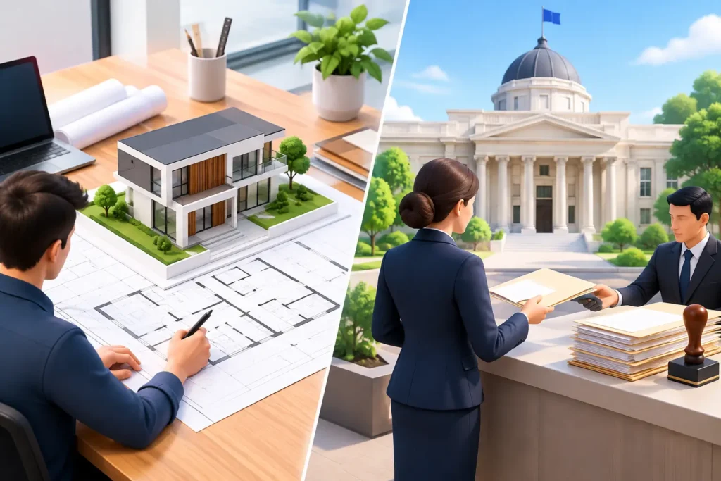 Architectural Planning vs Authority Submission
